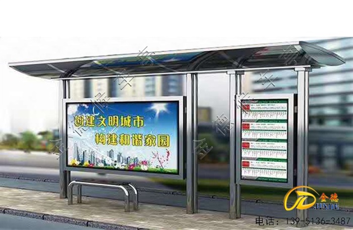 廣東第二款候車亭生產(chǎn)中