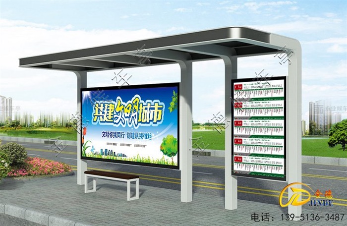 江西候車亭發(fā)貨了